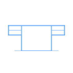 Furniture Desks Elle Desk Simple Line Art Svg, Free Vectors File